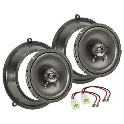 11111Lautsprecher Einbau Set kompatibel mit Fiat Panda 165mm 2-Wege Koaxial System TA16.5-PRO