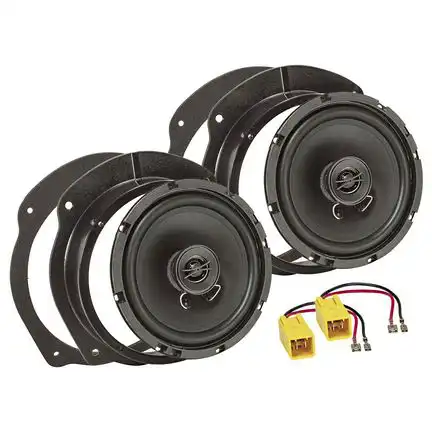 Lautsprecher Einbau Set kompatibel mit Fiat Lancia Stilo Bravo Croma Delta 165mm 2-Wege Koaxial System TA16.5-PRO