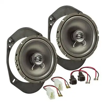 11111Lautsprecher Einbau Set kompatibel mit Ford Fiesta Ka Focus Mondeo 165mm 2-Wege Koaxial System TA16.5-PRO