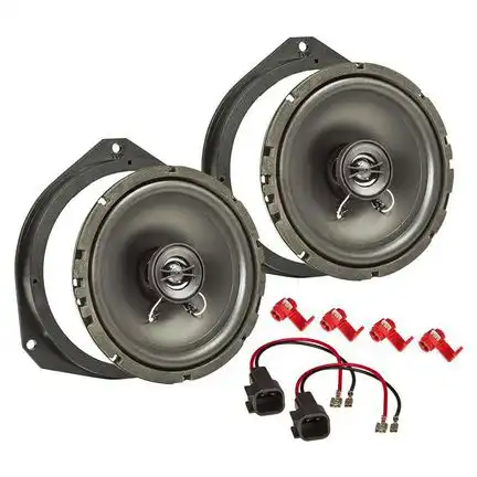 11111Lautsprecher Einbau Set kompatibel mit Ford Ka 165mm 2-Wege Koaxial System TA16.5-PRO