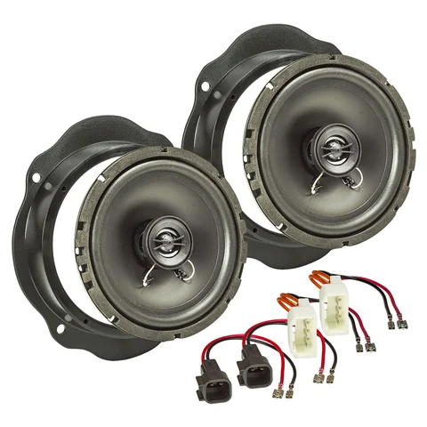 Lautsprecher Einbau Set kompatibel mit Ford Focus C-Max Fiesta Kuga 165mm 3-Wege Koaxial System TS-G1720f