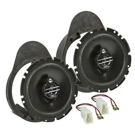 11111Lautsprecher Einbau Set kompatibel mit Ford Escort Orion 165mm 3-Wege Koaxial System Pioneer TS-G1730f