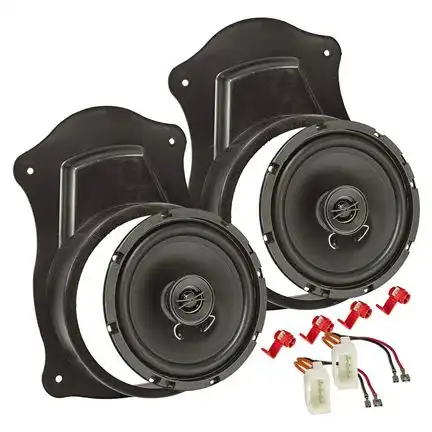 tomzz Audio TA16.5-PRO Lautsprecher Adapter Set kompatibel mit Ford Transit Custom Transit Connect 165mm 2-Wege Koaxial System adaptiert auf 165er Lautsprecher