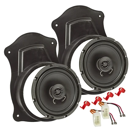 tomzz Audio TA16.5-PRO Lautsprecher Adapter Set kompatibel mit Ford Transit Custom Transit Connect 165mm 2-Wege Koaxial System adaptiert auf 165er Lautsprecher