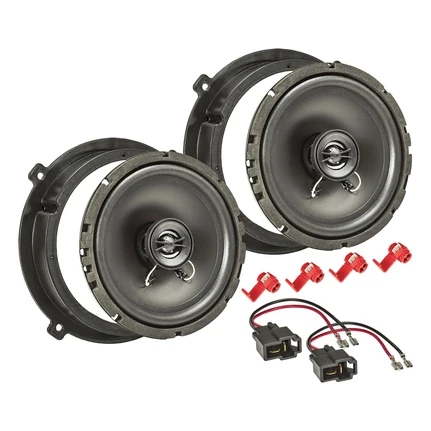 tomzz Audio Lautsprecher Einbau Set kompatibel mit Hyundai Kia Tucson Santa Fé ix35 i20 Sportage 165mm 2-Wege Koaxial System Pioneer TS-G1720f
