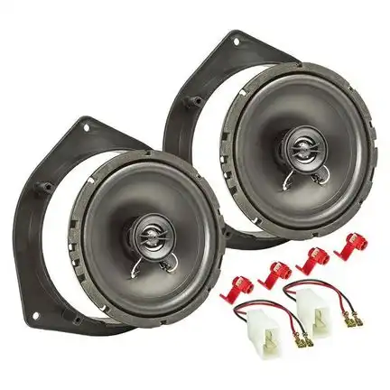 11111Lautsprecher Einbau Set kompatibel mit Kia Hyundai Picanto Sportage i10 i20 165mm 2-Wege Koaxial System TA16.5-PRO