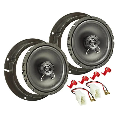 Lautsprecher Einbau Set kompatibel mit Kia Niro Sportage Soul Carnival 165mm 2-Wege Koaxial System Pioneer TS-G1720f