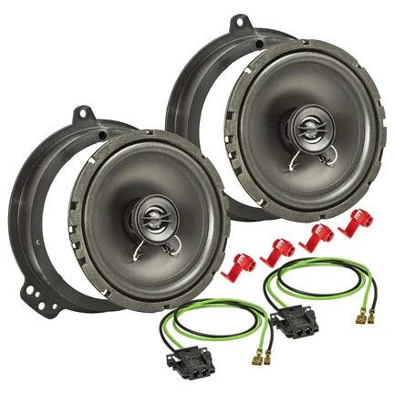 tomzz Audio Lautsprecher Einbau Set kompatibel mit Mercedes E-Klasse CLS W211 C219 165mm 2-Wege Koaxial System Pioneer TS-G1720f
