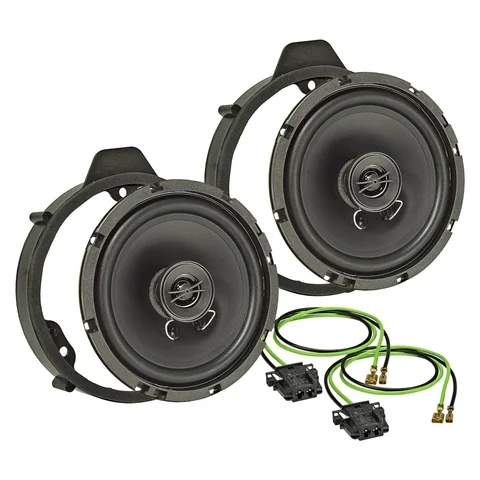 11111Lautsprecher Einbau Set kompatibel mit Mercedes A-Klasse B-Klasse W176 T246 165mm 2-Wege Koaxial System Pioneer TS-G1720f