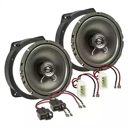 11111Lautsprecher Einbau Set kompatibel mit BMW Mini 165mm 2-Wege Koaxial System TA16.5-PRO