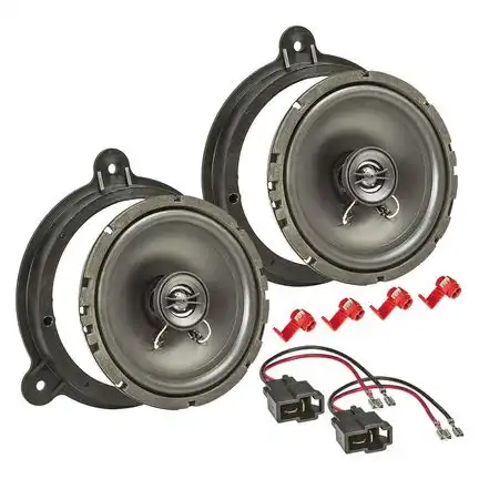 Lautsprecher Einbau Set kompatibel mit Nissan Micra Note NV200 Primera Qashqai Almera Juke X-Trail Pulsar 350Z Navara Pathtfinder Maxima 165mm 2-Wege Koaxial System TA16.5-PRO