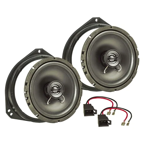 Lautsprecher Einbau Set kompatibel mit Opel Renault Corsa Tigra Vivaro Trafic 165mm 2-Wege Koaxial System Pioneer TS-G1720f