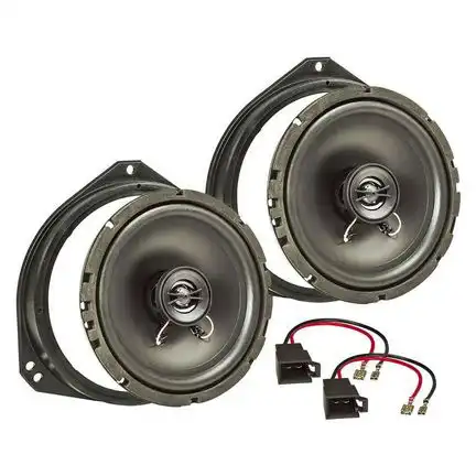 11111Lautsprecher Einbau Set kompatibel mit Opel Renault Corsa Tigra Vivaro Trafic B C 165mm 2-Wege Koaxial System TA16.5-PRO