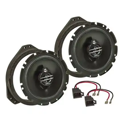 11111MDF Lautsprecher Einbau Set kompatibel mit Opel Astra Omega Vectra Zafira F B A 165mm 3-Wege Koaxial System Pioneer TS-G1730f