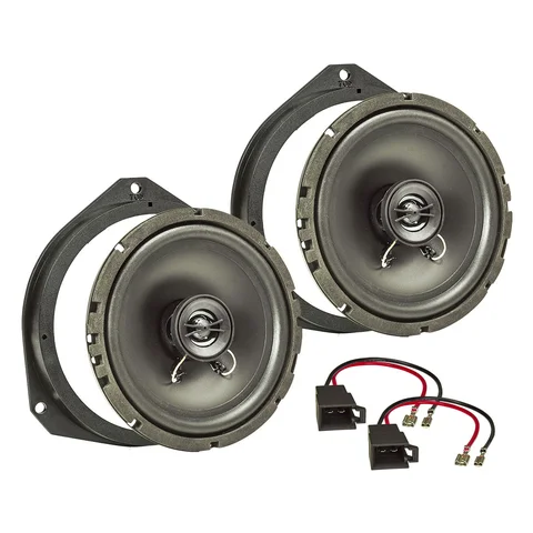 11111Lautsprecher Einbau Set kompatibel mit Opel Astra Corsa H D E 165mm 2-Wege Koaxial System Pioneer TS-G1720f