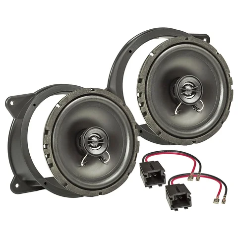 11111Lautsprecher Einbau Set kompatibel mit Peugeot 207 165mm 2-Wege Koaxial System Pioneer TS-G1720f