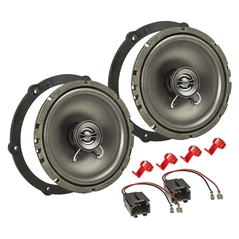 11111Lautsprecher Einbau Set kompatibel mit Peugeot Toyota Aygo 107 208 308 165mm 2-Wege Koaxial System Pioneer TS-G1720f