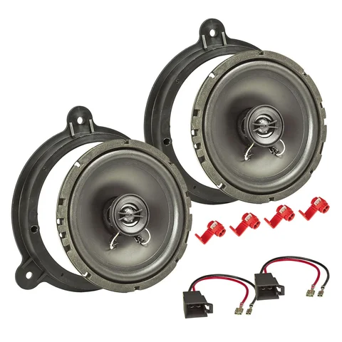 11111Lautsprecher Einbau Set kompatibel mit Renault Clio Megane Koleos 165mm 2-Wege Koaxial System Pioneer TS-G1720f