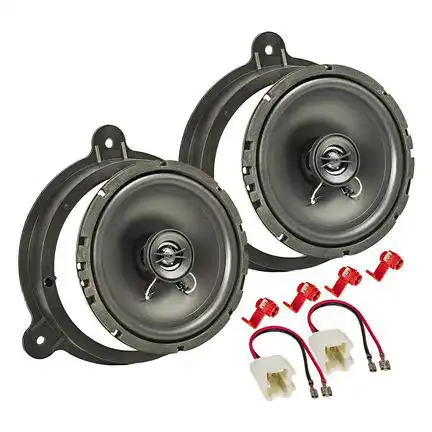 Lautsprecher Einbau Set kompatibel mit Renault Opel Nissan Megane Master Captur Laguna Movano Vivaro NV400 165mm 2-Wege Koaxial System TA16.5-PRO