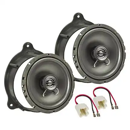 Lautsprecher Einbau Set kompatibel mit Renault Mercedes Citan Kangoo 165mm 2-Wege Koaxial System TA16.5-PRO