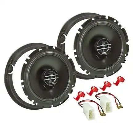 11111Lautsprecher Einbau Set kompatibel mit Suzuki Ignis Balero Swift SX4 165mm 2-Wege Koaxial System TA16.5-PRO