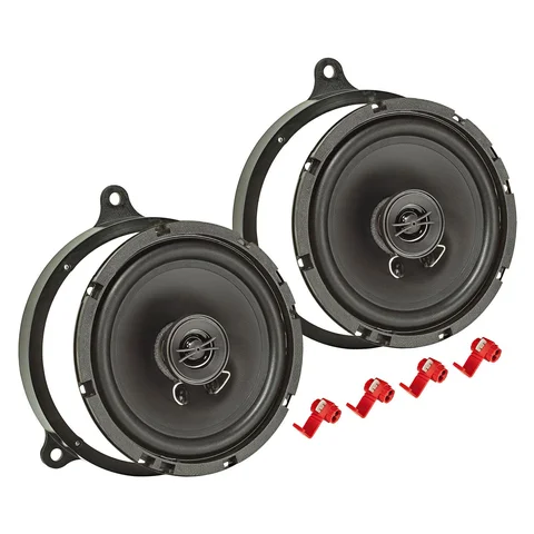 11111Lautsprecher Einbau Set kompatibel mit Toyota Yaris Avensis Corolla 165mm 2-Wege Koaxial System Pioneer TS-G1720f