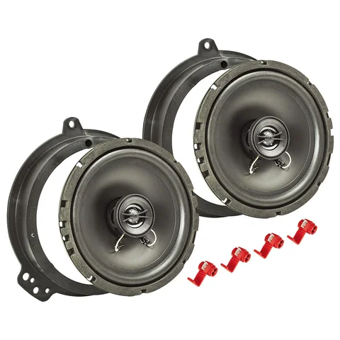 11111Lautsprecher Einbau Set kompatibel mit Renault Toyota Yaris Verso Captur Laguna 165mm 2-Wege Koaxial System Pioneer TS-G1720f