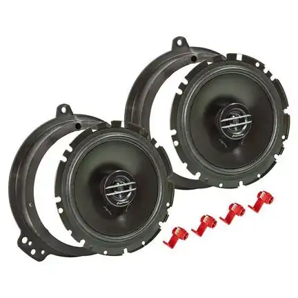 11111Lautsprecher Einbau Set kompatibel mit Renault Toyota Yaris Verso Captur Laguna 165mm 2-Wege Koaxial System TA16.5-PRO