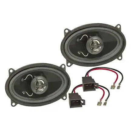 Lautsprecher Einbau Set kompatibel mit Skoda Seat VW Golf Polo Passat Fabia Ibiza Octavia Felicia 95 x 155mm 2-Wege Koaxial System