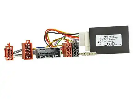 11111Lenkradfernbedienungsadapter 0772.09787 kompatibel mit Chrysler Jeep Dodge adaptiert auf Chinaradio