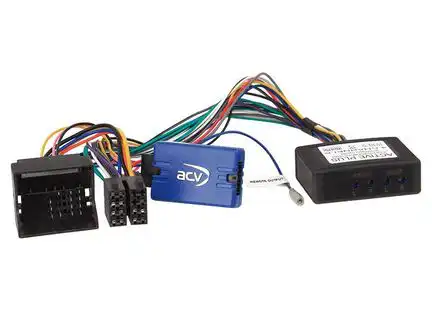 11111Lenkradfernbedienungsadapter 42-BM-807 kompatibel mit BMW 3er 5er X3 X5 Z4 Mini mit aktivem Soundsystem adaptiert auf Clarion