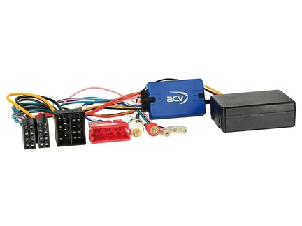 ACV Lenkradfernbedienungsadapter kompatibel mit Porsche Boxster Cayman 911 mit Mini ISO und OEM Verstärker