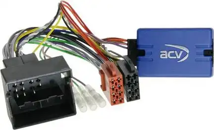 11111Lenkradfernbedienungsadapter kompatibel mit Skoda Fabia Roomster Octavia (5J) (1Z) CAN-Bus + Quadlock adaptiert auf JVC