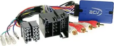 11111Lenkradfernbedienungsadapter kompatibel mit Seat Exeo (3R) Mini-ISO Anschluss Bj. 2009 - 2013 adaptiert auf JVC