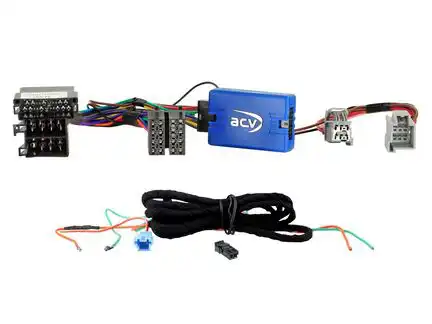 11111Lenkradfernbedienungsadapter kompatibel mit Fiat Ducato 2021-2023 Fahrzeuge ohne Werksradio ISO / Mini ISO Telefon