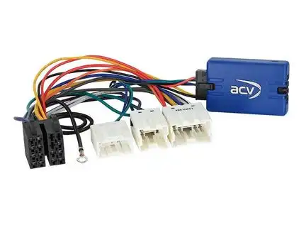 Lenkradfernbedienungsadapter kompatibel mit Nissan 350Z Navara X-Trail adaptiert auf JVC