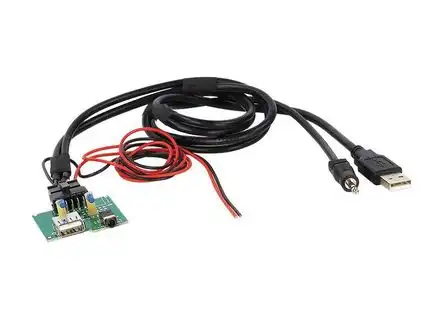 11111ACV AUX / USB Relacement Adapter kompatibel mit Hyundai Genesis H350 i10 i20 i40 ix20 ix35 Veloster