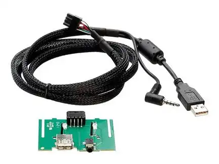 11111AUX / USB Relacement Adapter kompatibel mit Kia Soul Rio ab Bj. 2012 