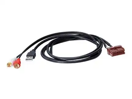 AUX / USB Relacement Adapter kompatibel mit Kia Amanti Borrego Ceed Forte Optima Sedona Sorento Soul Rio
