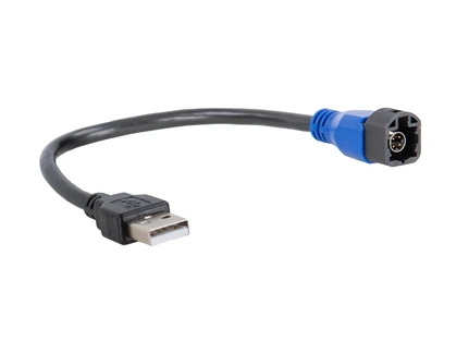 ACV USB Relacement Adapter kompatibel mit VW HSD LVDS C (m) blau auf USB-A