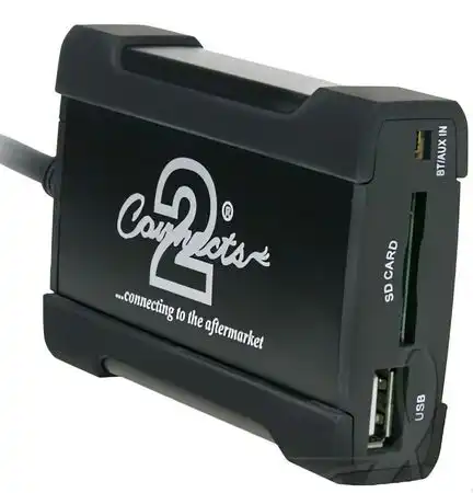 11111AUX / USB / SD Interface kompatibel mit Audi Quadlock Anschluss 
