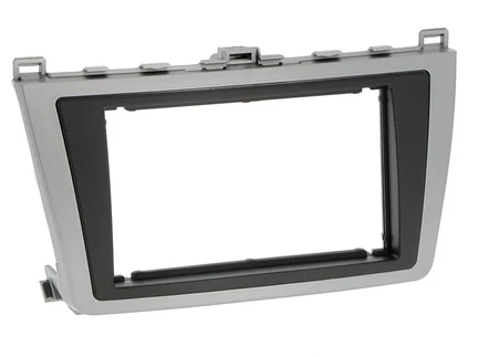 CHP Doppel DIN Radioblende kompatibel mit Mazda 6 (GH) silber / schwarz Bj. 02/2008 - 12/2012