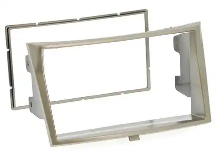 11111Doppel DIN Radioblende kompatibel mit Subaru Legacy Outback silber 2009-2014