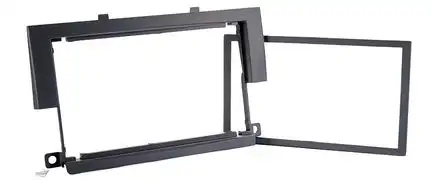 11111Radioblende 08703 kompatibel mit Mitsubishi Colt (CZ3) 2-DIN schwarz 01/2004-11/2008