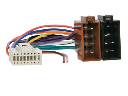 11111ACV Autoradio Adapter Kabel kompatibel mit diversen Alpine Radios adaptiert von 16 polig auf ISO (f)