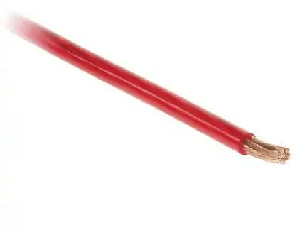 10mm² Powerkabel hochflexiebel rot 0.12er Kupfer Litze Meterware 