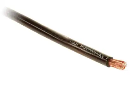 10mm² Powerkabel hochflexiebel schwarz 0.12er Kupfer Litze Meterware 