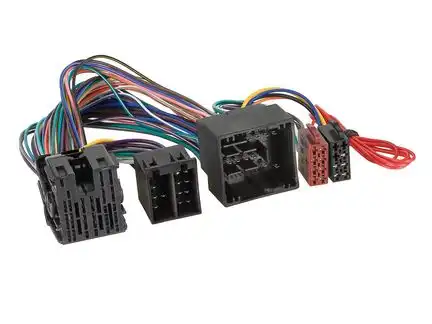11111T-Kabel ISO kompatibel mit Citroen Opel Peugeot Toyota Aircross C3 C4 Jumper Jumpy Dispatch Spacetourer 208 3008 Boxer Expert Crossland Zafira Proace zur Einspeisung von Freisprecheinrichtung ISO Verstärker usw.