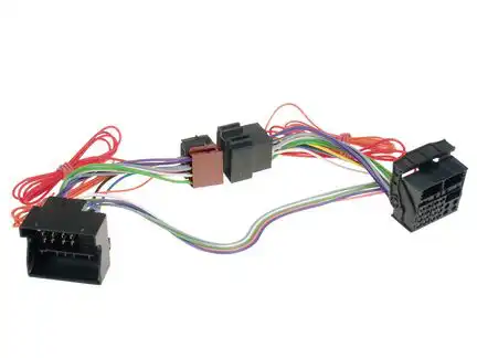 11111T-Kabel ISO kompatibel mit Mercedes Audio 20/30 zur Einspeisung von Freisprecheinrichtung ISO Verstärker usw.