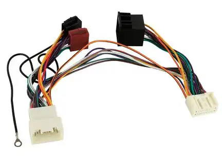 11111T-Kabel ISO kompatibel mit Mitsubishi Citroen Fiat Peugeot ohne Rockford o Navi zur Einspeisung von Freisprecheinrichtung ISO Verstärker usw.